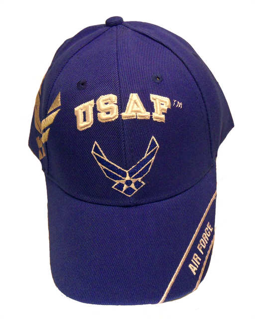 USAF Logo Shadow w/ Band Cap - Royal Blue