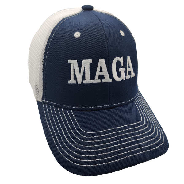 MAGA Trucker HAT - Navy Blue/White
