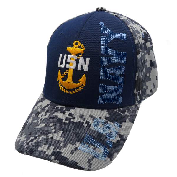 USN Anchor Logo w/ VRS Cap - Navy Blue/Navy CAMO