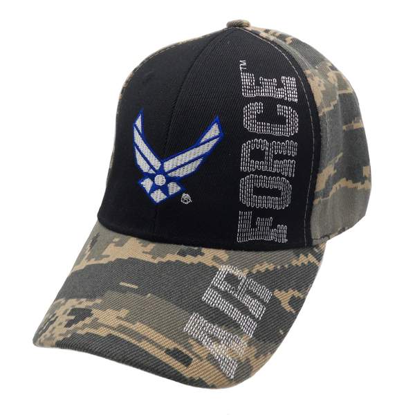 Air Force Logo w/ VRS Cap - Black/Air Force CAMO