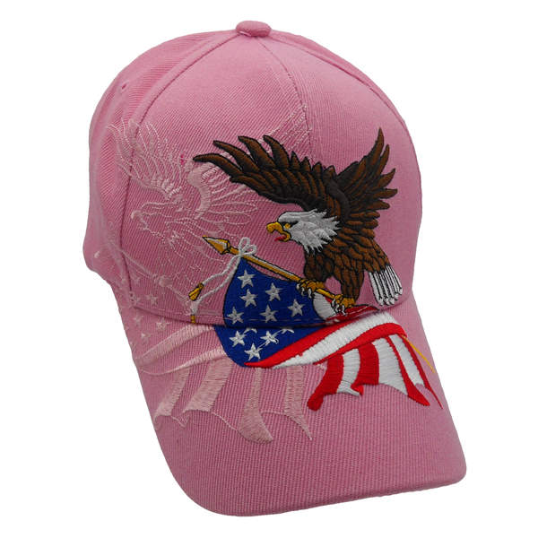 Flying Eagle & US FLAG Shadow Cap - Pink