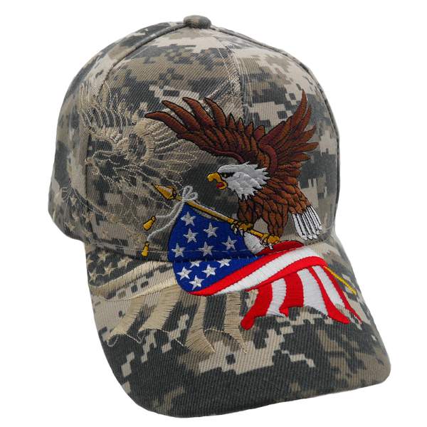 Flying Eagle & US FLAG Shadow Cap - Digital Camo