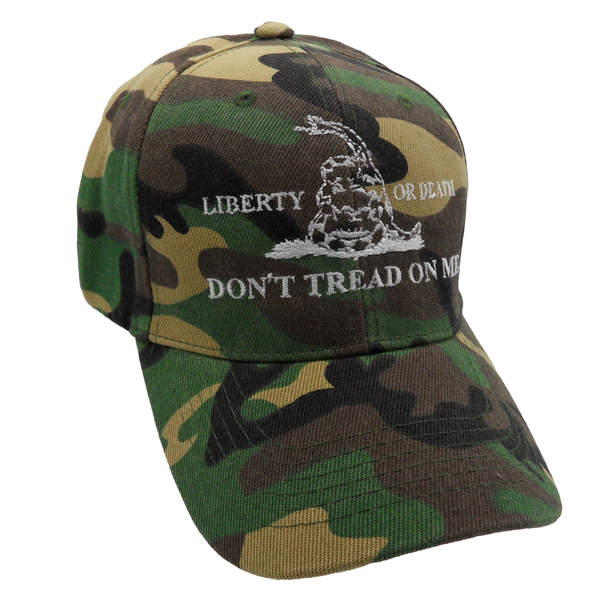 Don't Tread On Me Liberty or Death Cap - Green Camo