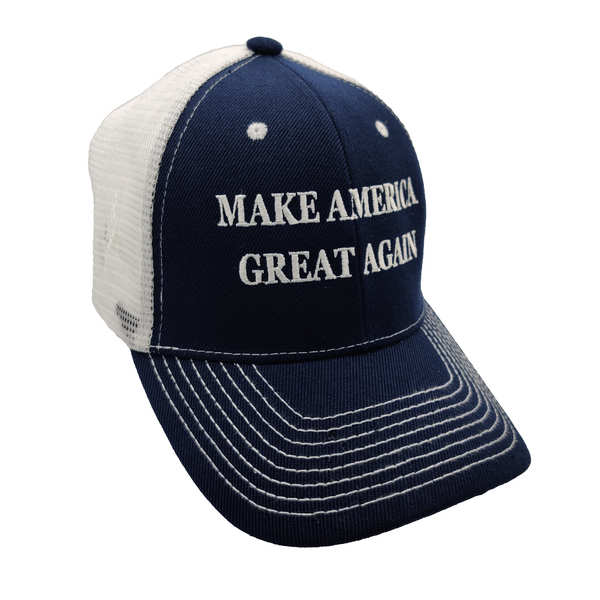 Make America Great Again Trucker HAT - Navy Blue/White