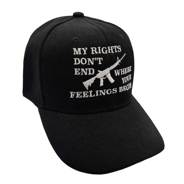 My Rights Don't End Where Your Feelings Begin Cap - Black
