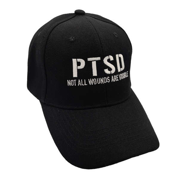 PTSD Not All Wounds Are Visible Cap - Black (6 PCS)
