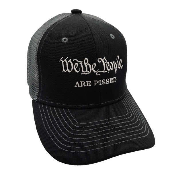 We The People Are Pissed Trucker HAT - Black/Dark Gray