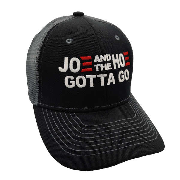 Joe and the Hoe Gotta Go Trucker HAT - Black/Dark Gray