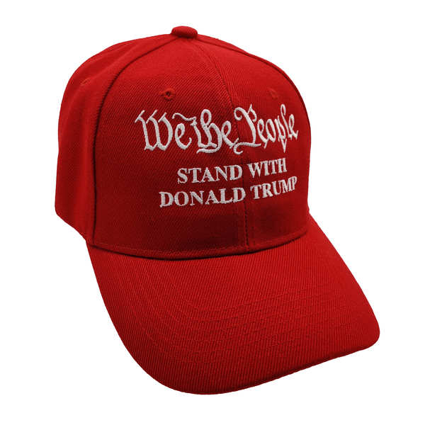 We The People Stand With Trump Cap - RED