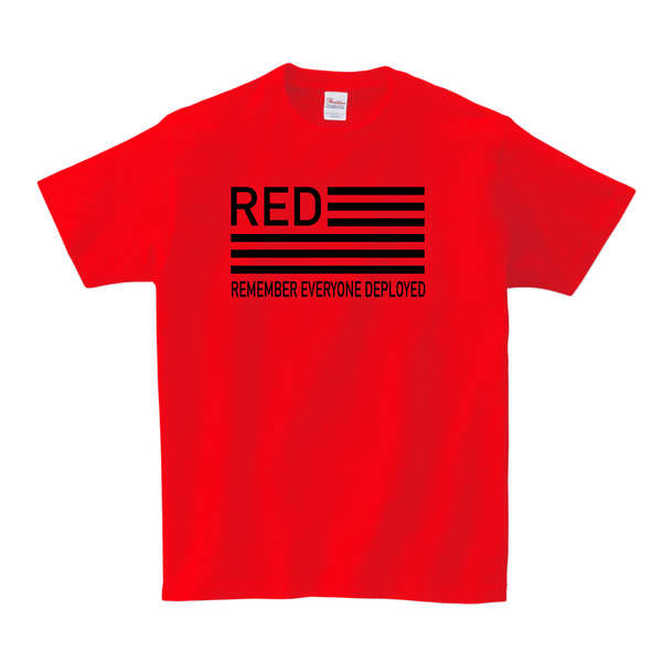 RED Remember Everyone Deployed T-SHIRT - Red