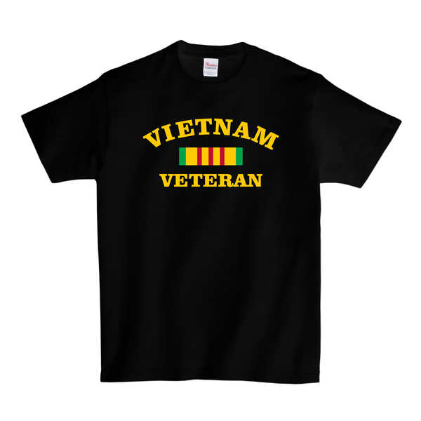 Vietnam Veteran Ribbon T-SHIRT - Black