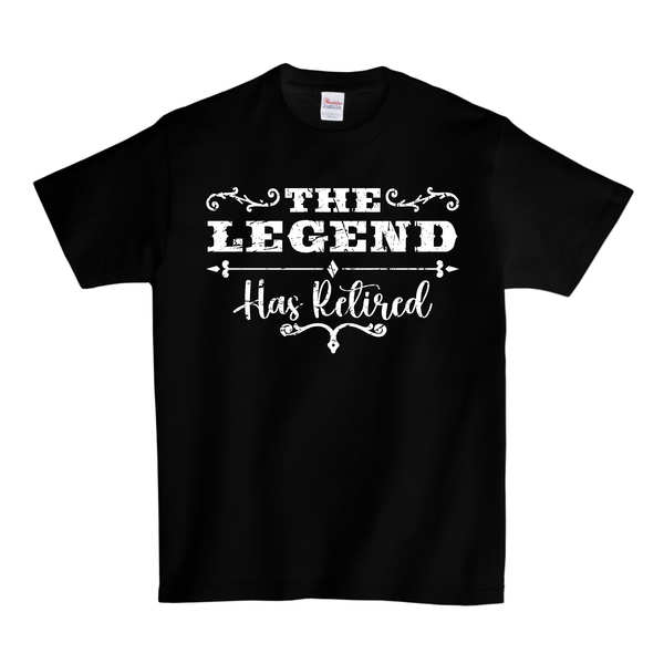 The Legend Has Retired T-SHIRT - Black