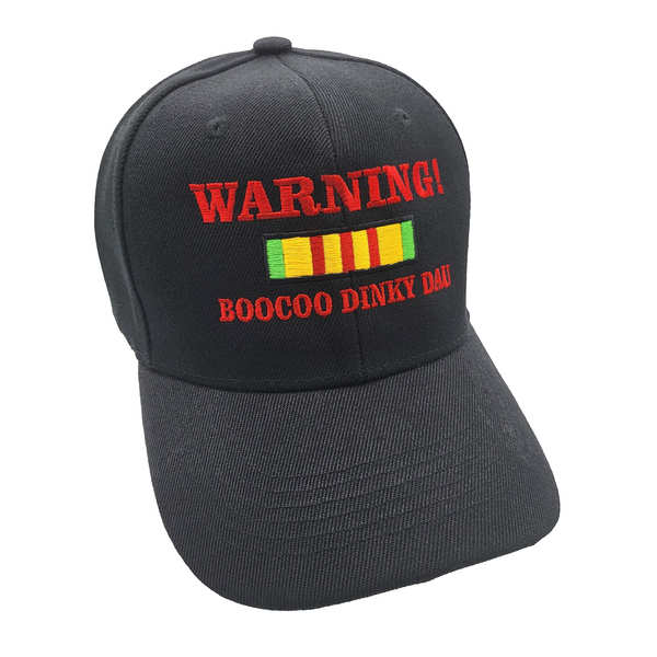 Warning Boocoo Dinky Dau Cap - Black