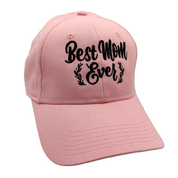 Best Mom Ever Cotton Cap - Pink (6 PCS)