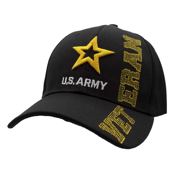 NEW Army Logo w/ Veteran VRS CAP - Black