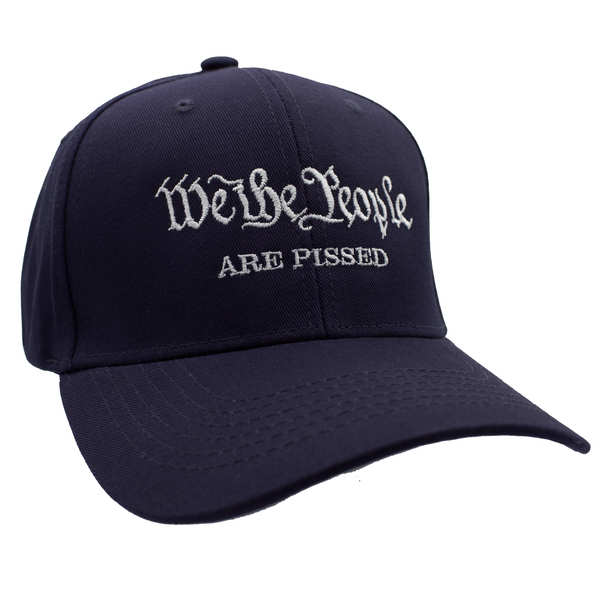 We The People Are Pissed Cotton Cap - Navy Blue (6 PCS)