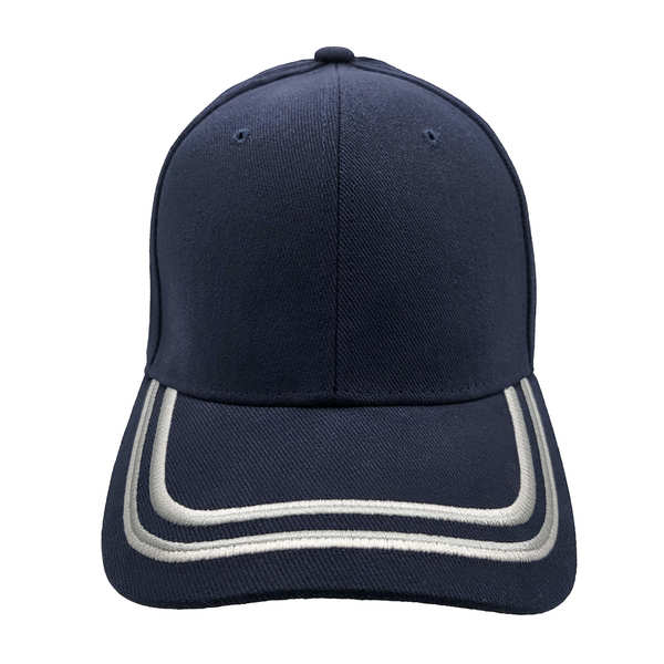 WG Stripes Cotton CAP - Navy Blue