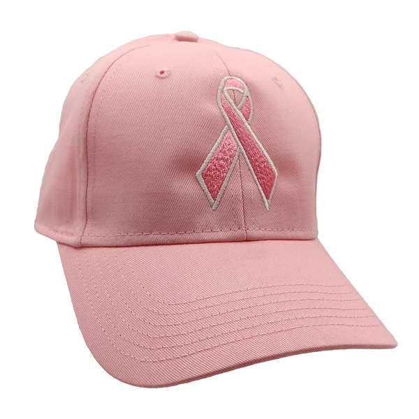Breast Cancer Awareness Ribbon Cotton Cap - Pink