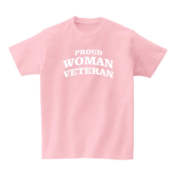 Proud Woman Veteran T-SHIRT - Pink