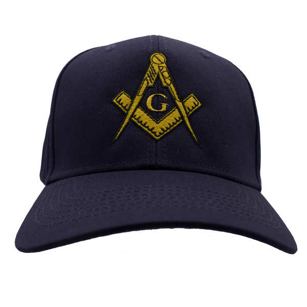 Masonic Logo Cotton Cap - Navy Blue