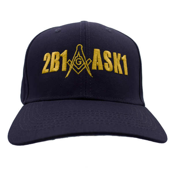 2B1 ASK1 Mason Cotton Cap - Navy Blue