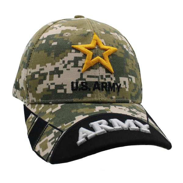 NEW US Army Logo w/ Squares Cap - Digital Camo