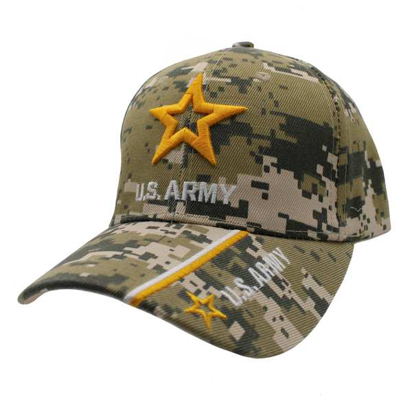 NEW Army Logo w/ Logo Branch CAP - Digital Camo