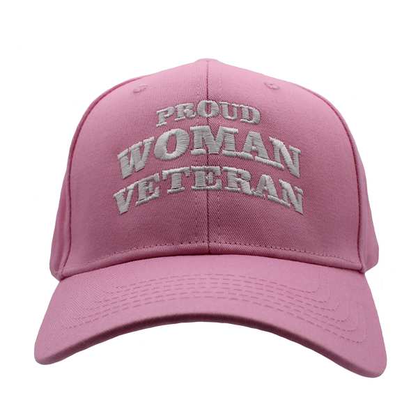 Proud Woman Veteran Cotton Cap - Pink