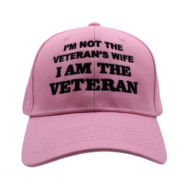 I'm Not The Veteran's Wife Cotton Cap - Pink