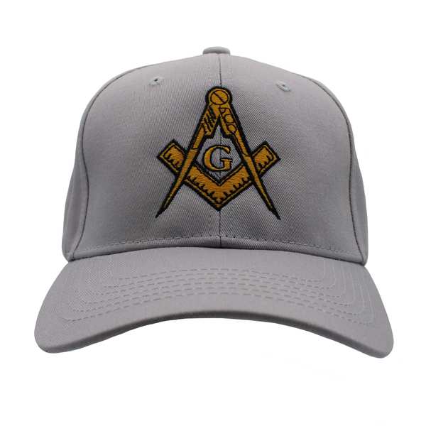 Masonic Logo Cotton Cap - Light Gray