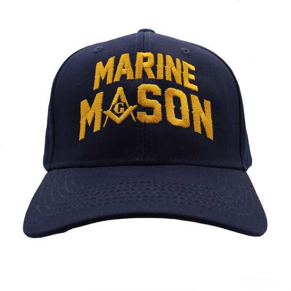 Marine Mason Arch Cotton Cap - Navy Blue