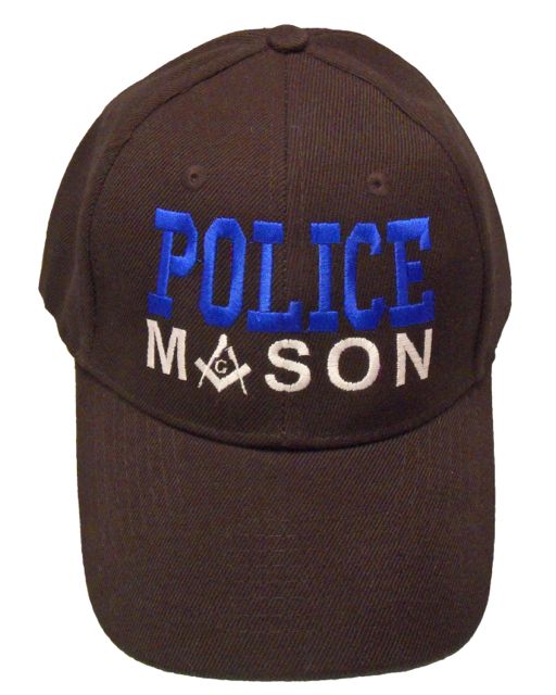 Police Mason Cap - Black (6 PCS)