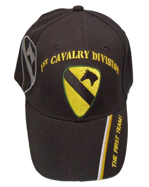 1st Cavalry Division Cap - Black