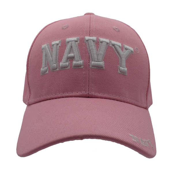 Navy Block Letter CAP - Pink