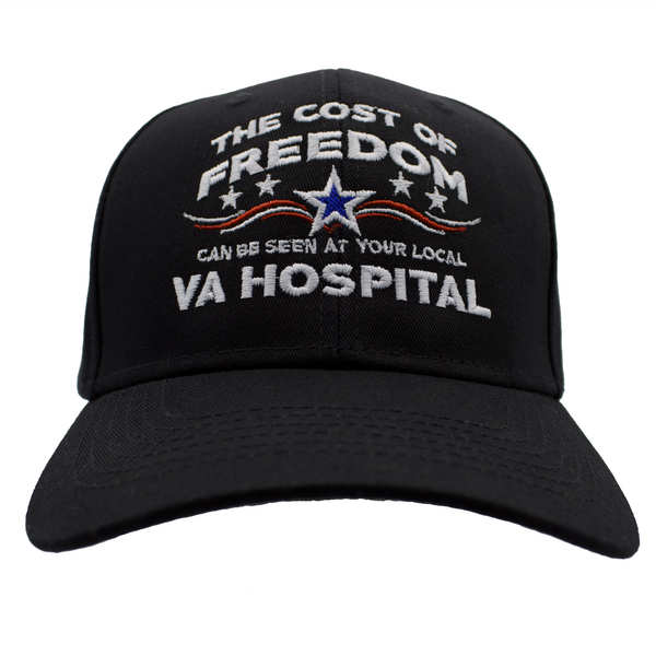 The Cost of Freedom at VA Hospital Cotton Cap - Black