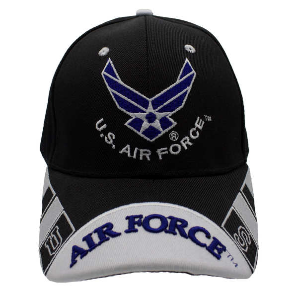 US Air Force Logo w/ Squares Cap - Black