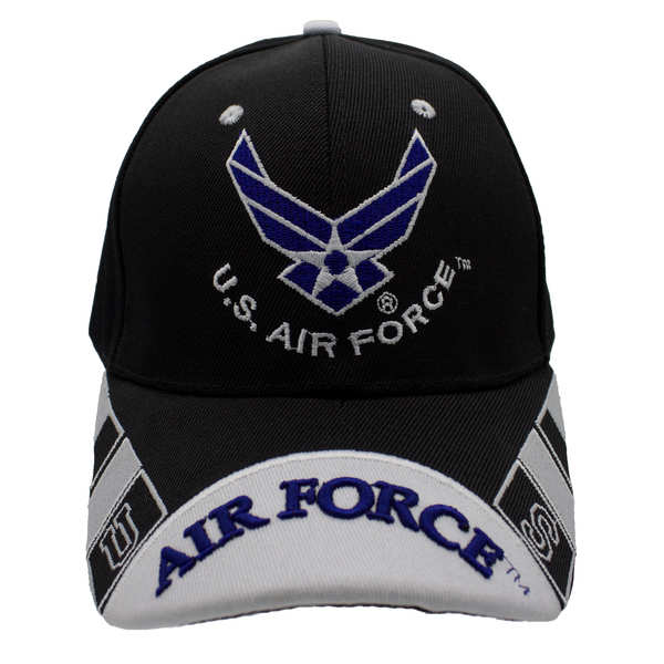 US Air Force Logo w/ Squares CAP - Black