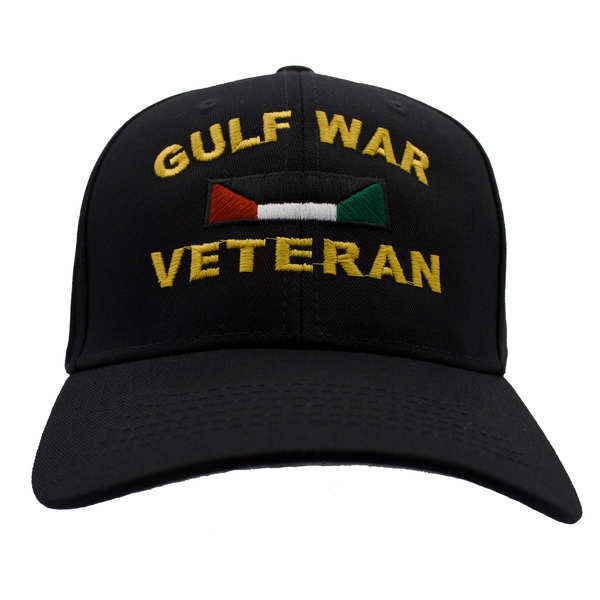 Gulf War Veteran Ribbon Cotton Cap - Black