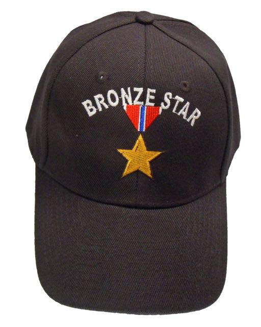 Bronze Star Medal Cap - Black