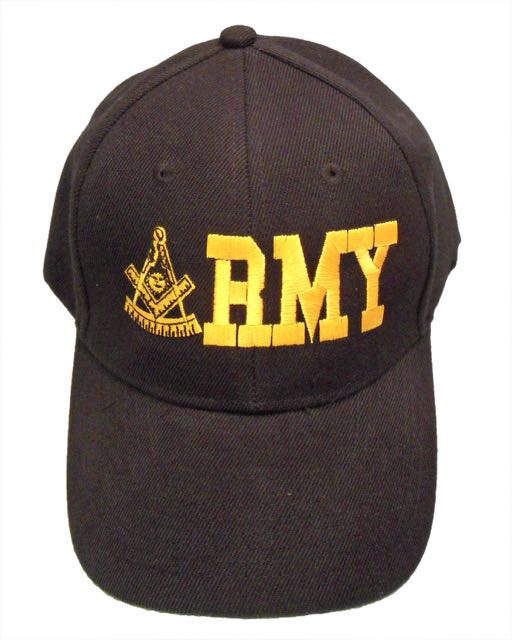 Army Past Master Cap - Black (6 PCS)