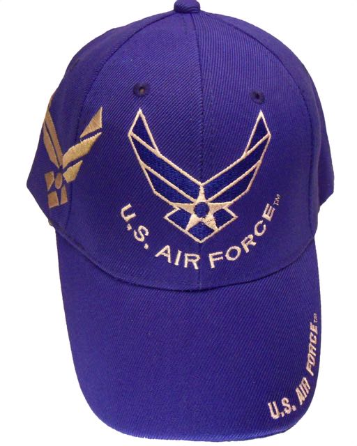 US Air Force Logo Shadow CAP - Royal Blue