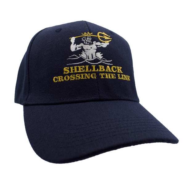 Shellback Crossing The Line Cap - Navy Blue