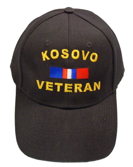 Kosovo Veteran Ribbon Cap - Black