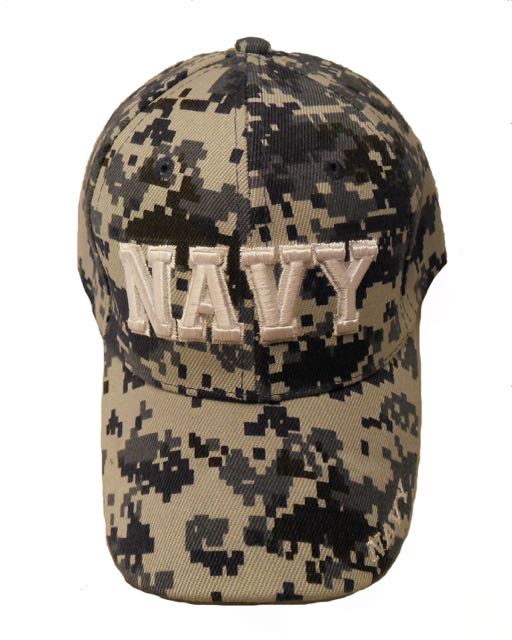 Navy Block Letter Cap - Navy CAMO
