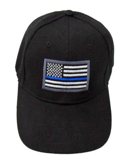 Thin Blue Line FLAG Cap - Black