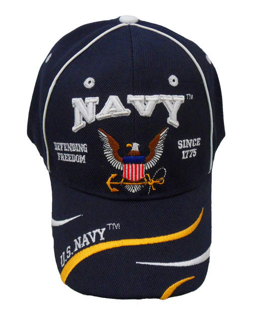 Navy Logo Defend Freedom Cap