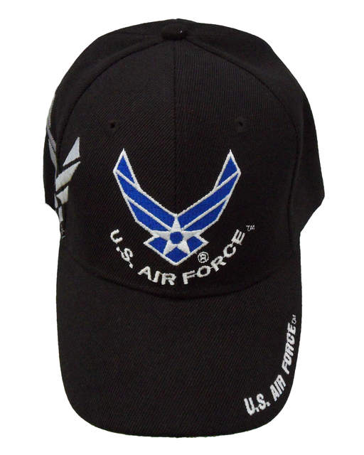 US Air Force Logo Shadow CAP - Black