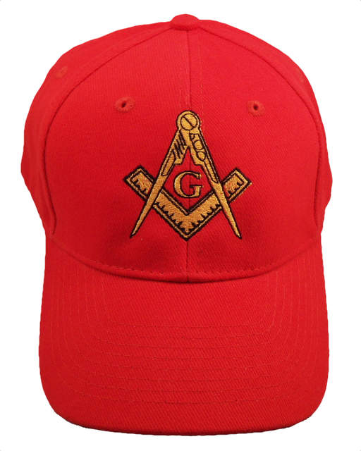 Masonic Logo Cap - RED