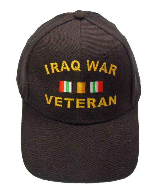 Iraq War Veteran Ribbon Cap - Black