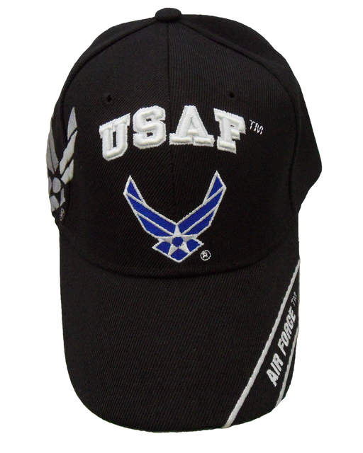 USAF Logo Shadow w/ Band Cap - Black